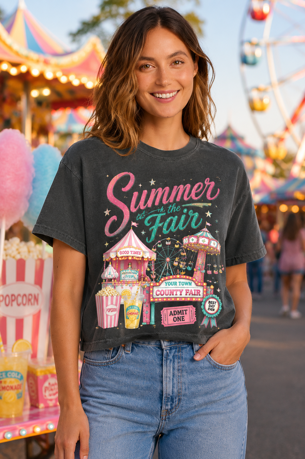 Adult, Youth & Ladies - Unisex Tee or Ladies Tank (Summer at the Fair)