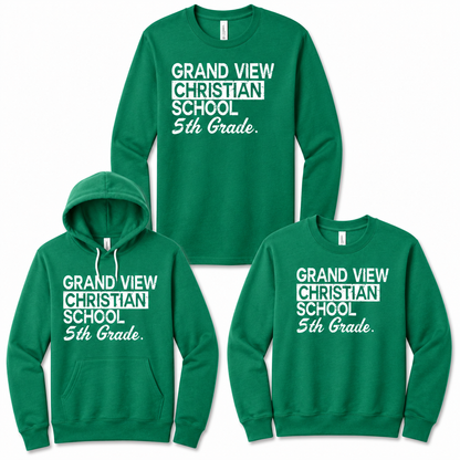 Adult - Long Sleeve Tee, Crewneck Sweatshirt & Hoodie (GVCS)