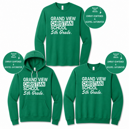 Adult - Long Sleeve Tee, Crewneck Sweatshirt & Hoodie (GVCS)
