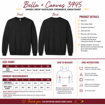 Adult - Crewneck Sweatshirt- (Ankeny Hawks Collection)