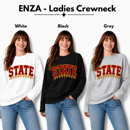 Ladies - Crewneck Sweatshirt (Iowa State Patch)