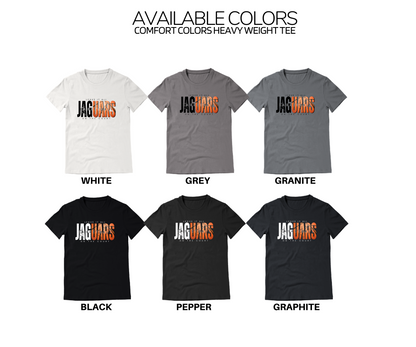 Adult & Youth - Comfort Colors Heavy Weight Tee (Jaguar Basketball Collection)