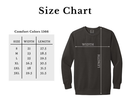 Adult - Comfort Colors Garment Dyed Sweatshirt (Centennial Jaguar Basketball)