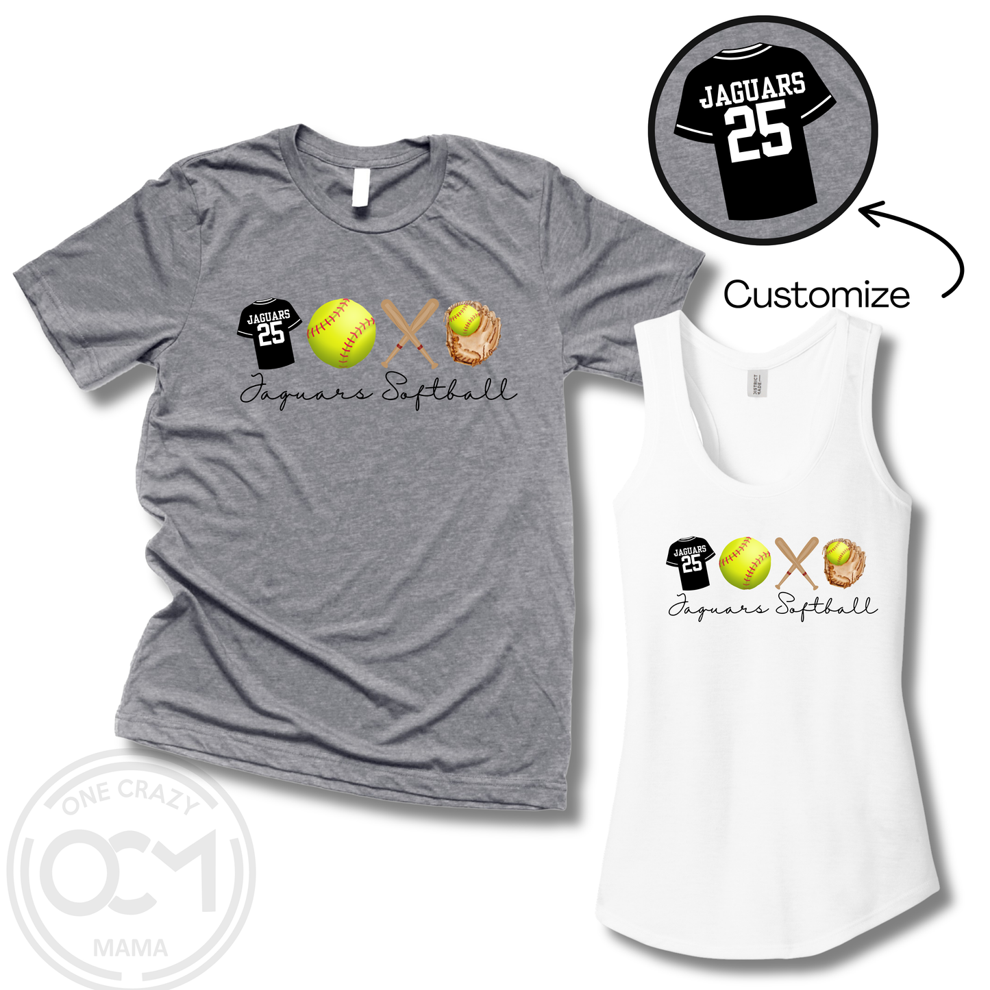 Adult & Ladies - Tee or Tank (Centennial Softball Collection)