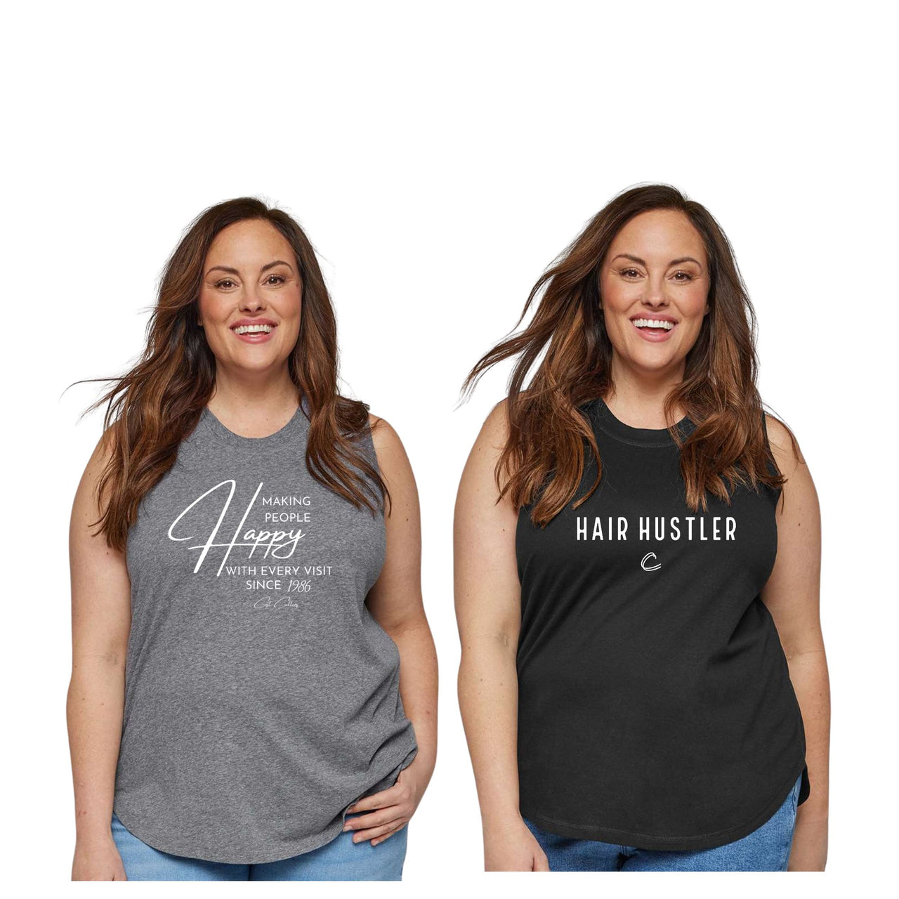 Women's - Curvy Relaxed Jersey Tank - (Cost Cutters)