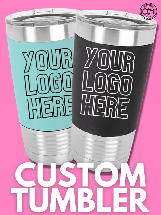 Custom Logo / Design - 20oz Insulated Silicone Sleeve Laser Engraved Tumbler