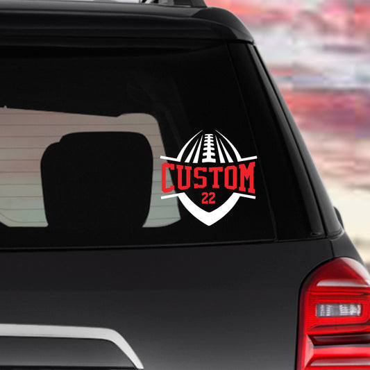 Vinyl Decal (Custom Football)