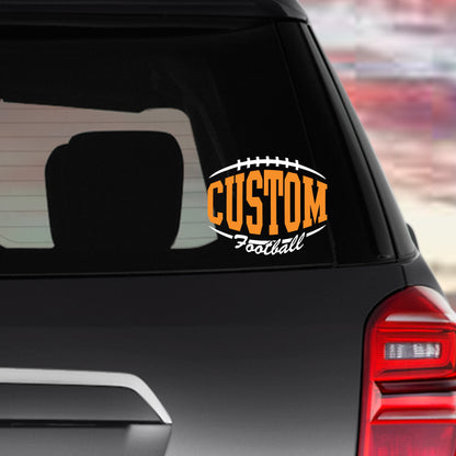 Vinyl Decal (Custom Football)