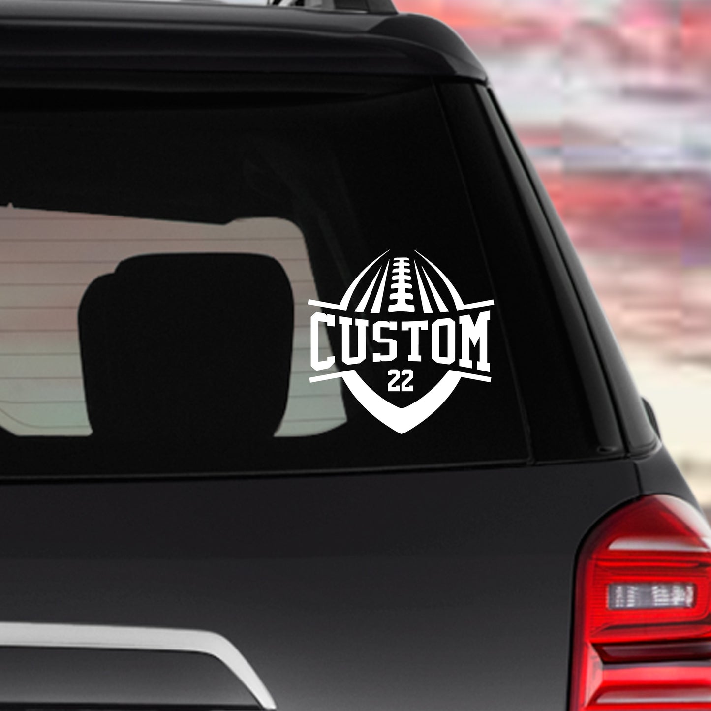 Vinyl Decal (Custom Football)