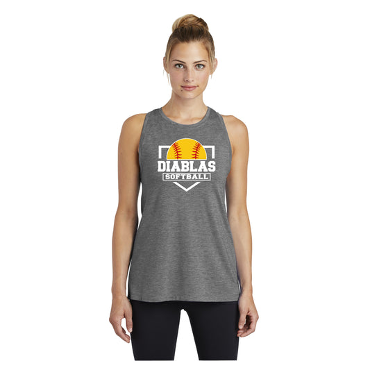 Ladies - PosiCharge® Tri-Blend Wicking Tank (Diablas)