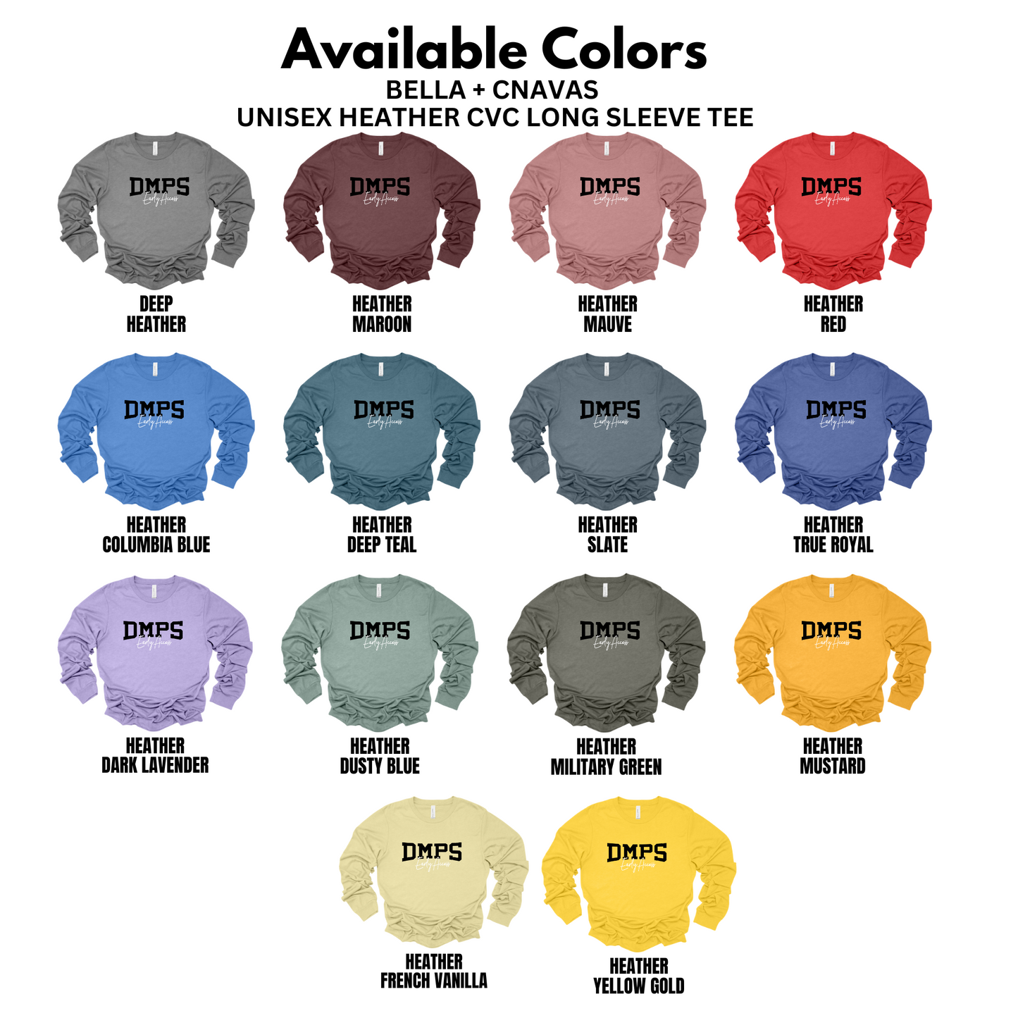Unisex - Bella Long Sleeve Tee - (DMPS Early Access)
