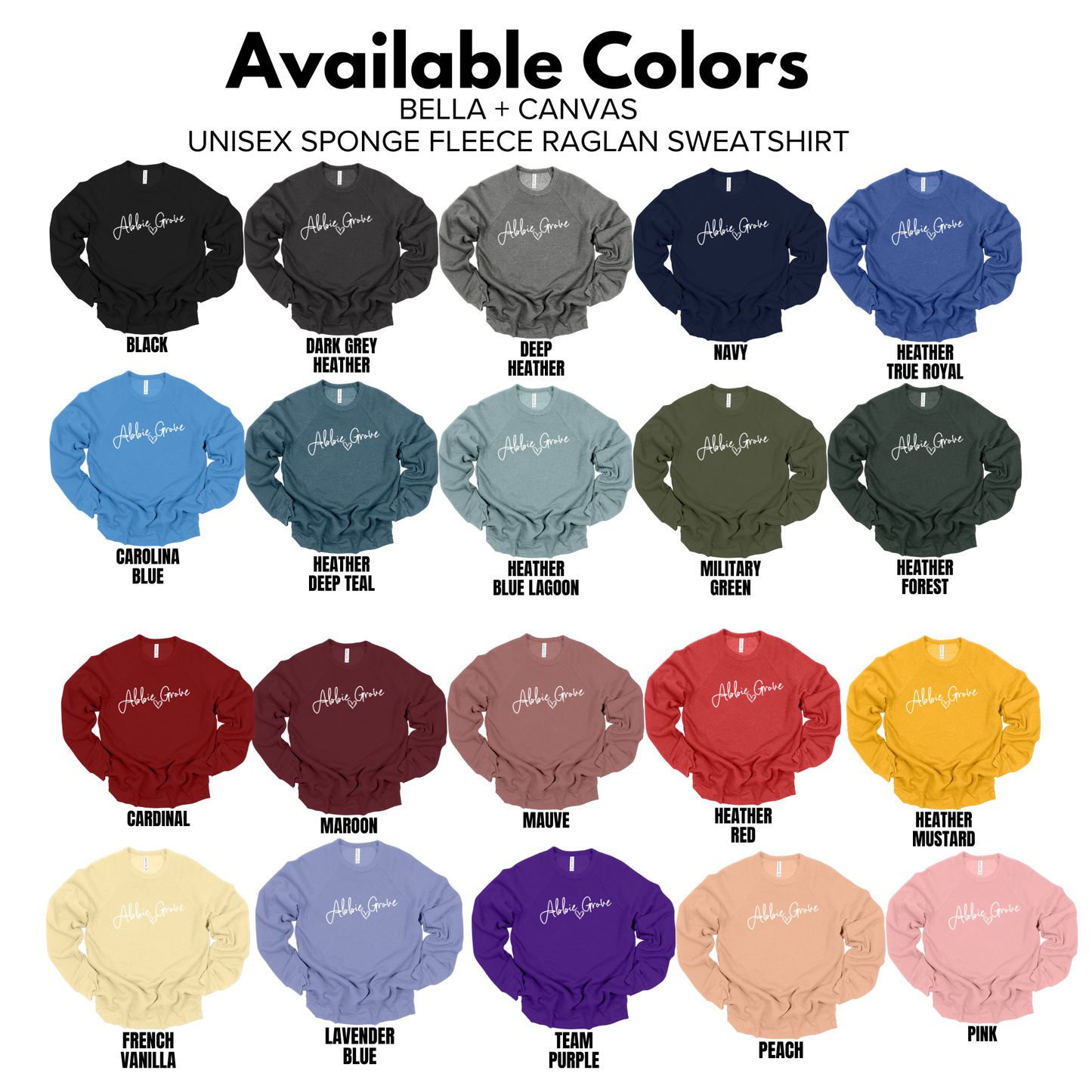 Bella+Canvas -Unisex Crewneck Sweatshirt (Abbie Grove Elementary)