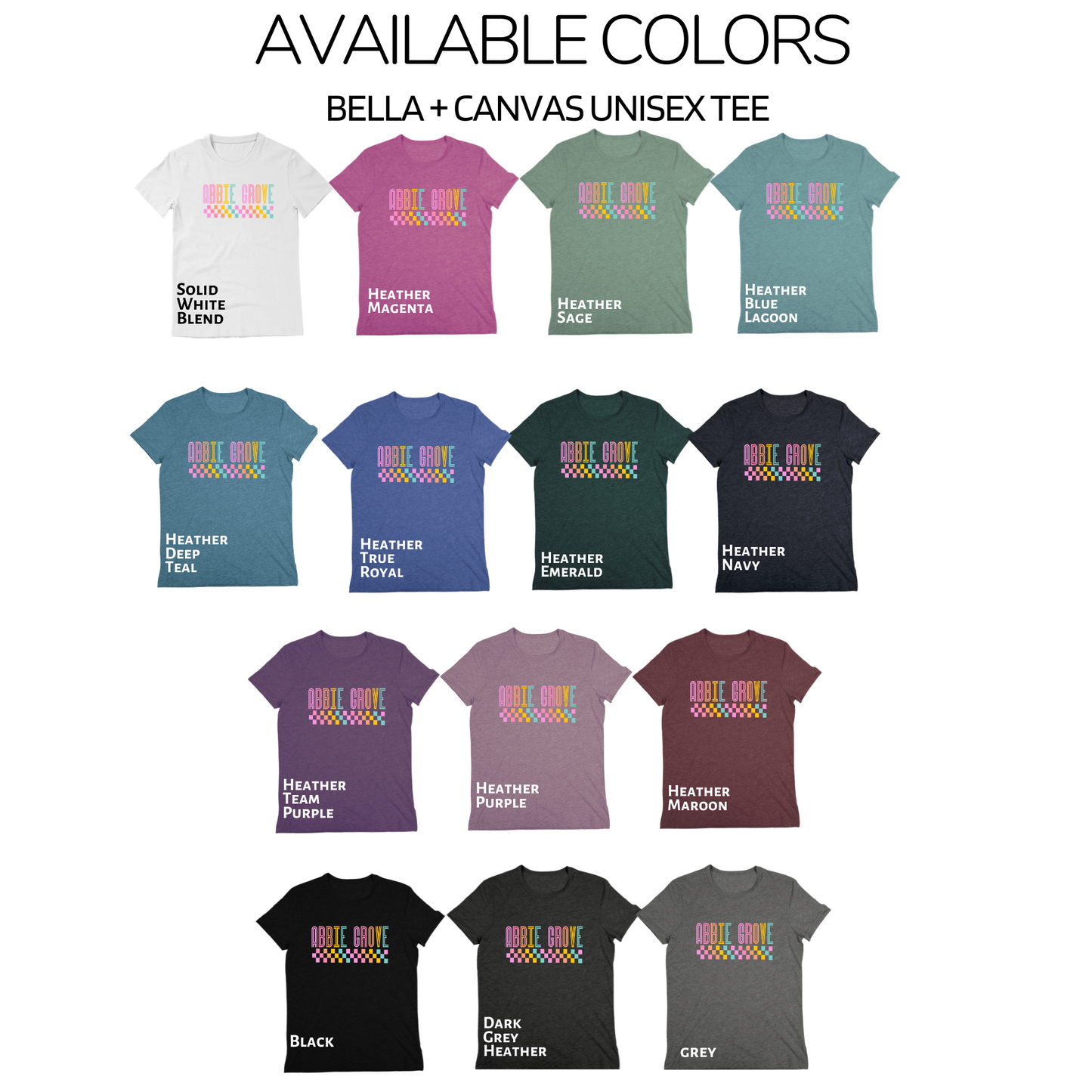 Bella+Canvas - Unisex Tee (Abbie Grove Elementary)