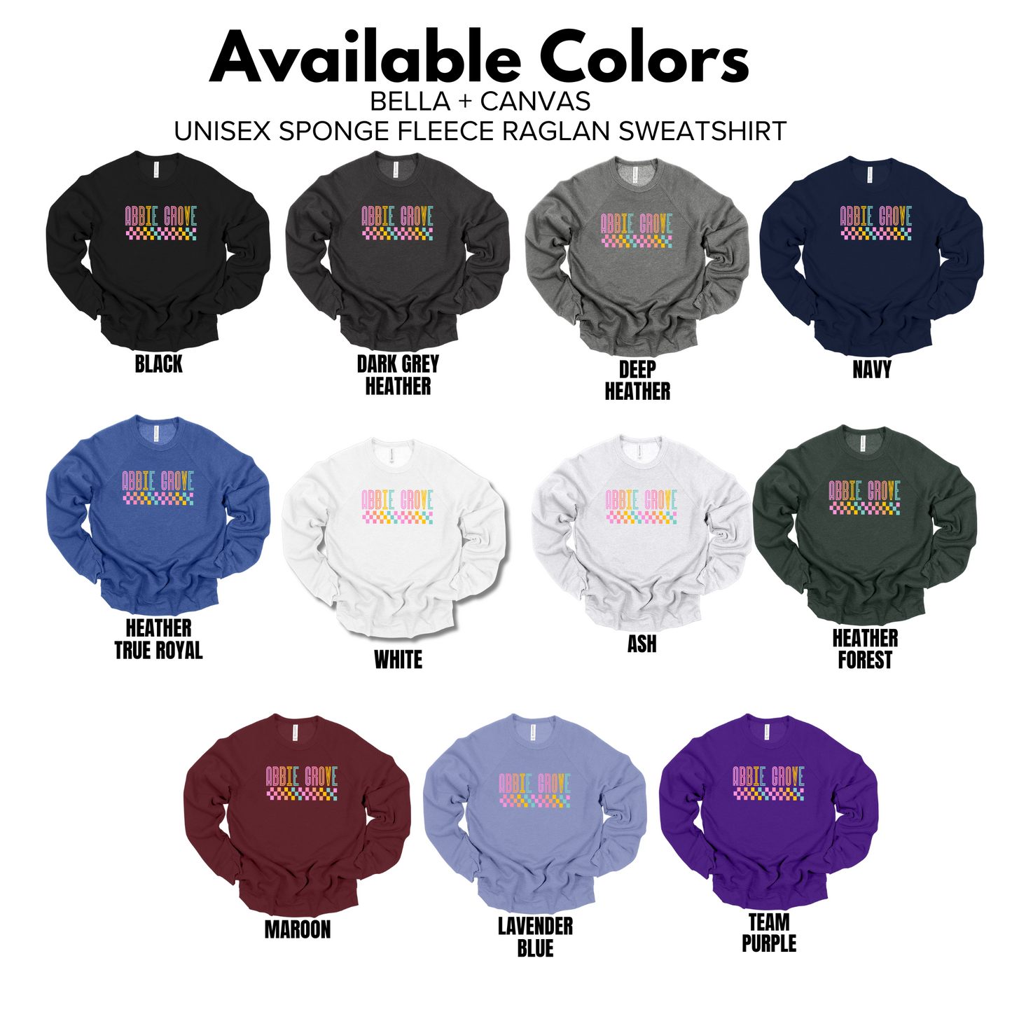 Bella+Canvas -Unisex Crewneck Sweatshirt (Abbie Grove Elementary)
