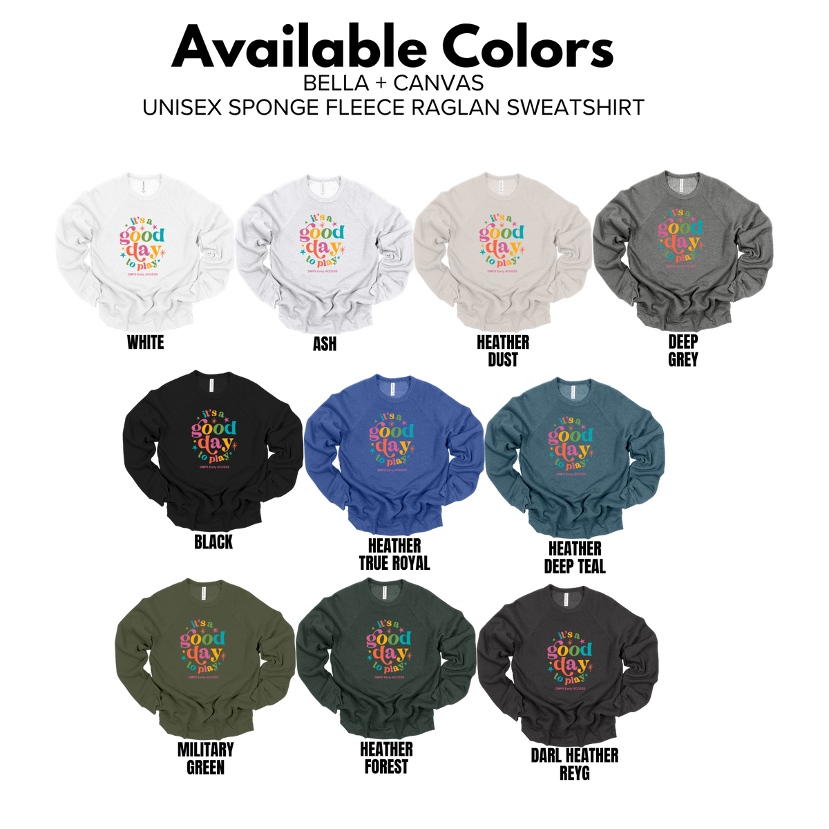 Bella+Canvas - Unsiex Crewneck Sweatshirt - (DMPS)