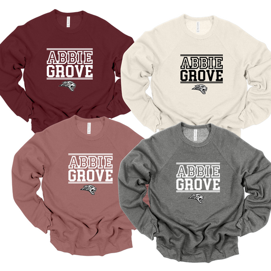 Bella+Canvas -Unisex Crewneck Sweatshirt (Abbie Grove Elementary)