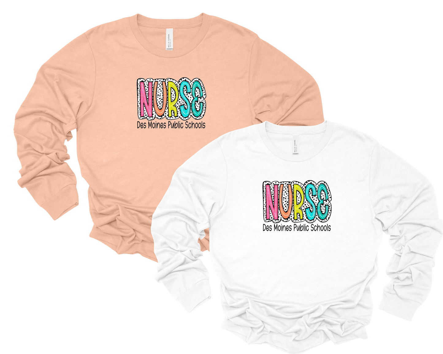 Unisex - Bella Long Sleeve Tee - (DMPS Nurses)