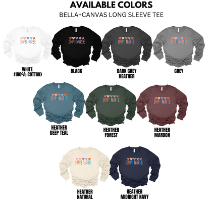 Bella + Canvas Long Sleeve Tee (DMPS Nurses)