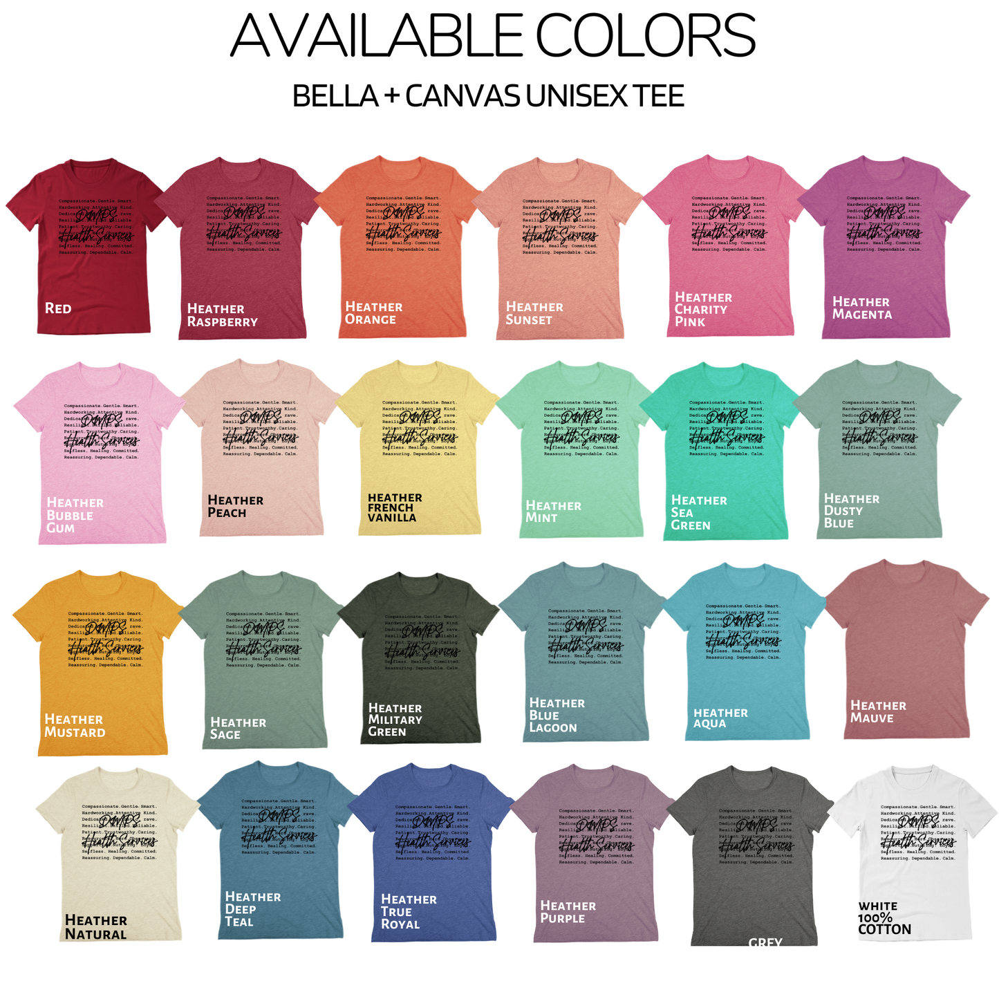 Bella+Canvas - Unisex Tee (DMPS Nurses)