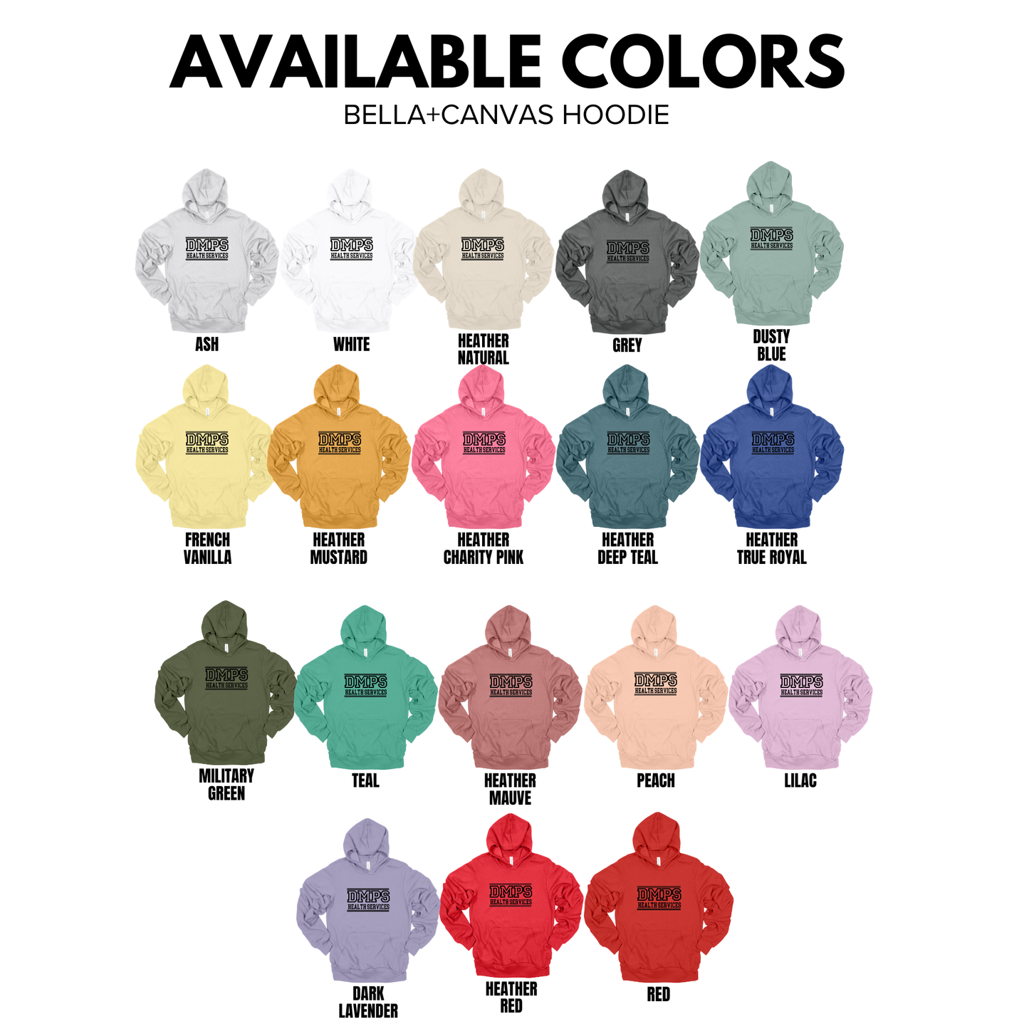 Bella + Canvas -Unisex Hoodie (DMPS Nurses)