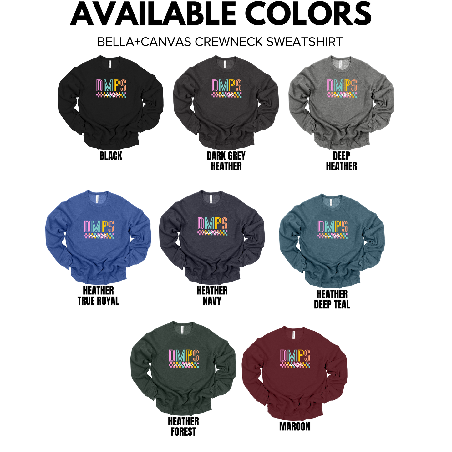 Bella+Canvas - Unisex Crewneck Sweatshirt (DMPS Nurses)