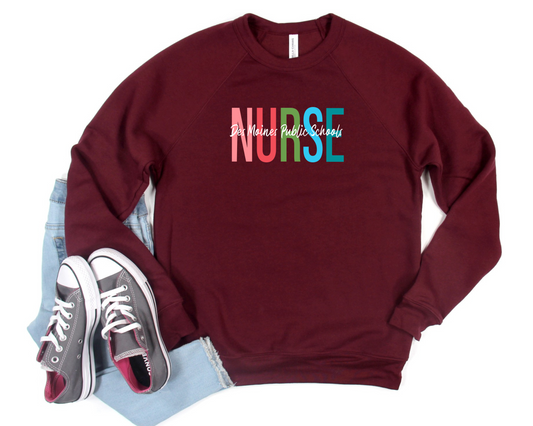 Unisex - Bella Crewneck Sweatshirt - (DMPS Nurses)