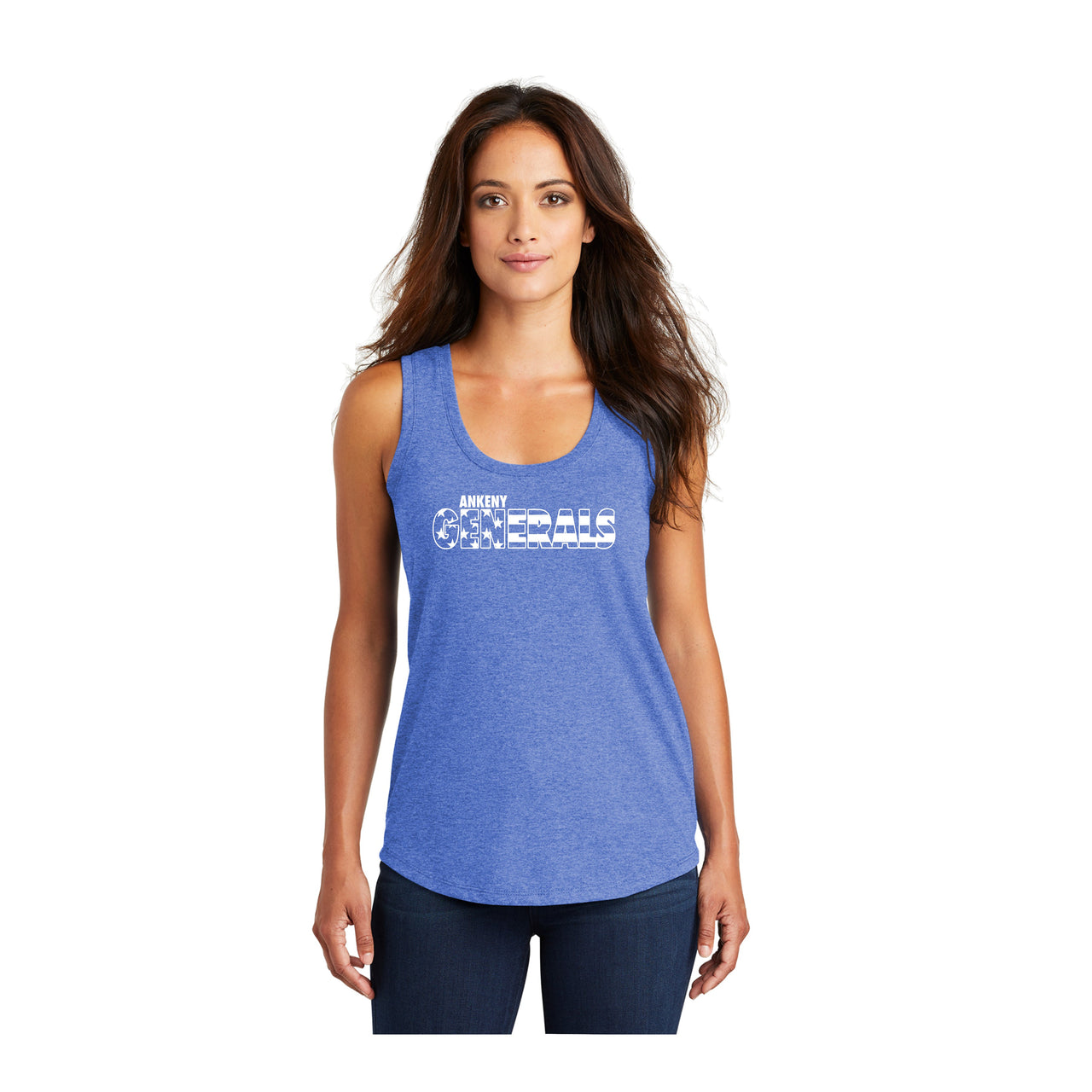 Ladies - Perfect Tri ® Racerback Tank - (Ankeny Generals Baseball)