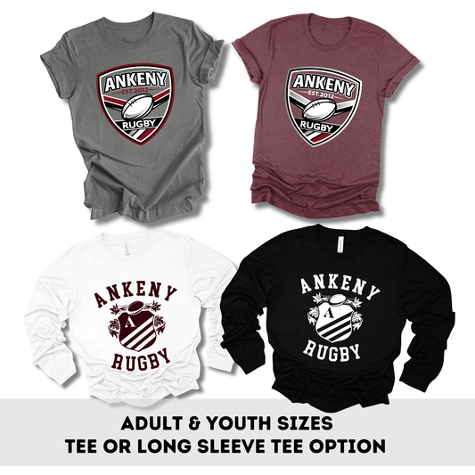 Adult & Youth - Softstyle Tee & Long Sleeve Tee - (Ankeny Rugby)