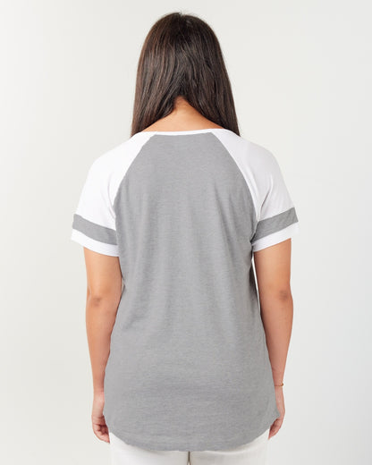 Ladies - Jersey Colorblock Tee (Flight Baseball)