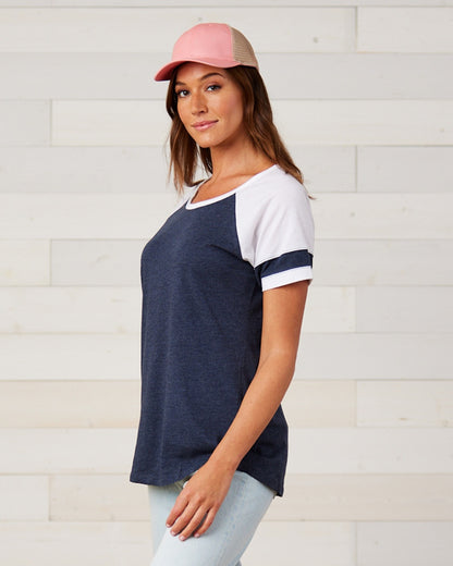 Ladies - Jersey Colorblock Tee (Flight Baseball)
