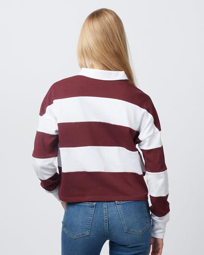 Ladies - Boxy Striped Rugby Shirt (Ankeny Rugby)