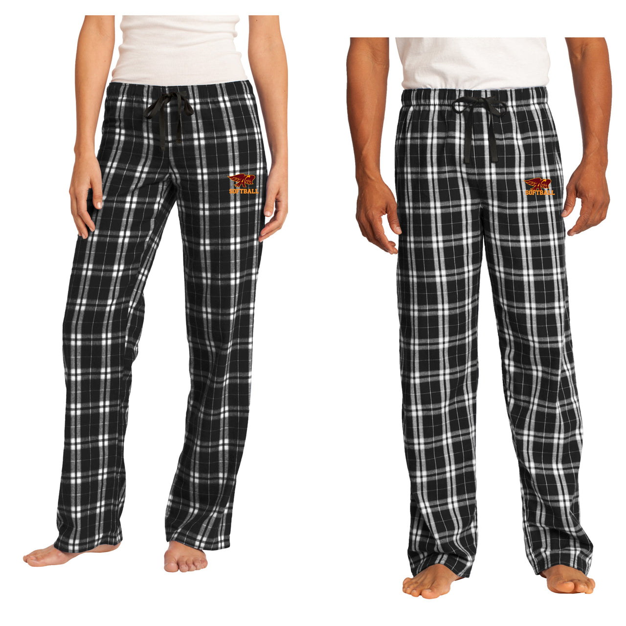 Adult & Ladies - Flannel Pants (Ankeny Hawkette Softball)