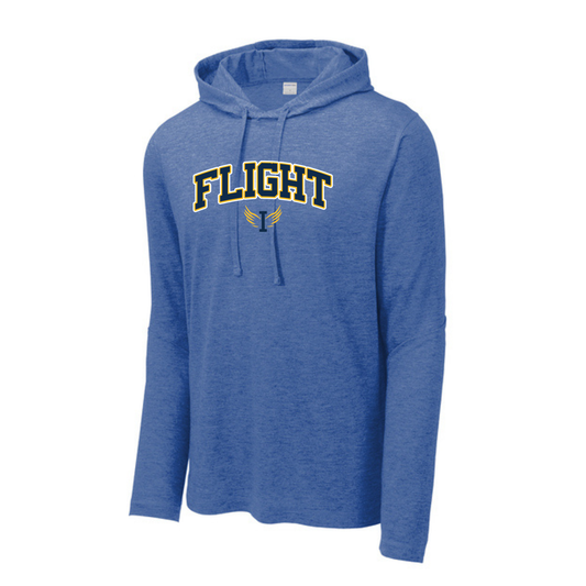 Adult - Long Sleeve Hooded Tee (Flight Baseball)