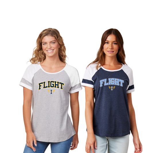 Ladies - Jersey Colorblock Tee (Flight Baseball)