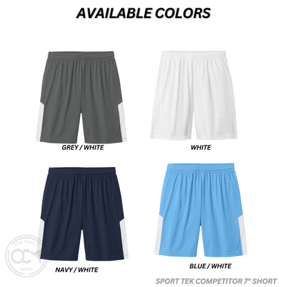 Adult - Polyester 7" Shorts (Flight Baseball)