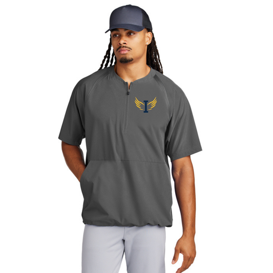 Adult & Youth - 1/2 Zip Short Sleeve Jacket (Flight Baseball)