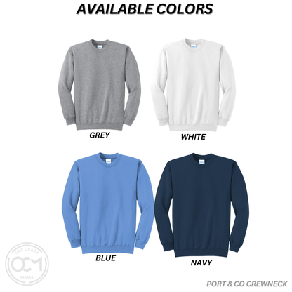 Adult & Youth - Fleece Crewneck (Flight Baseball)