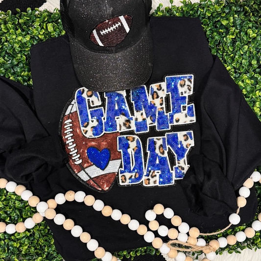 Adult - Game Day Football Patch Tees & Sweatshirts (Comfort Colors)