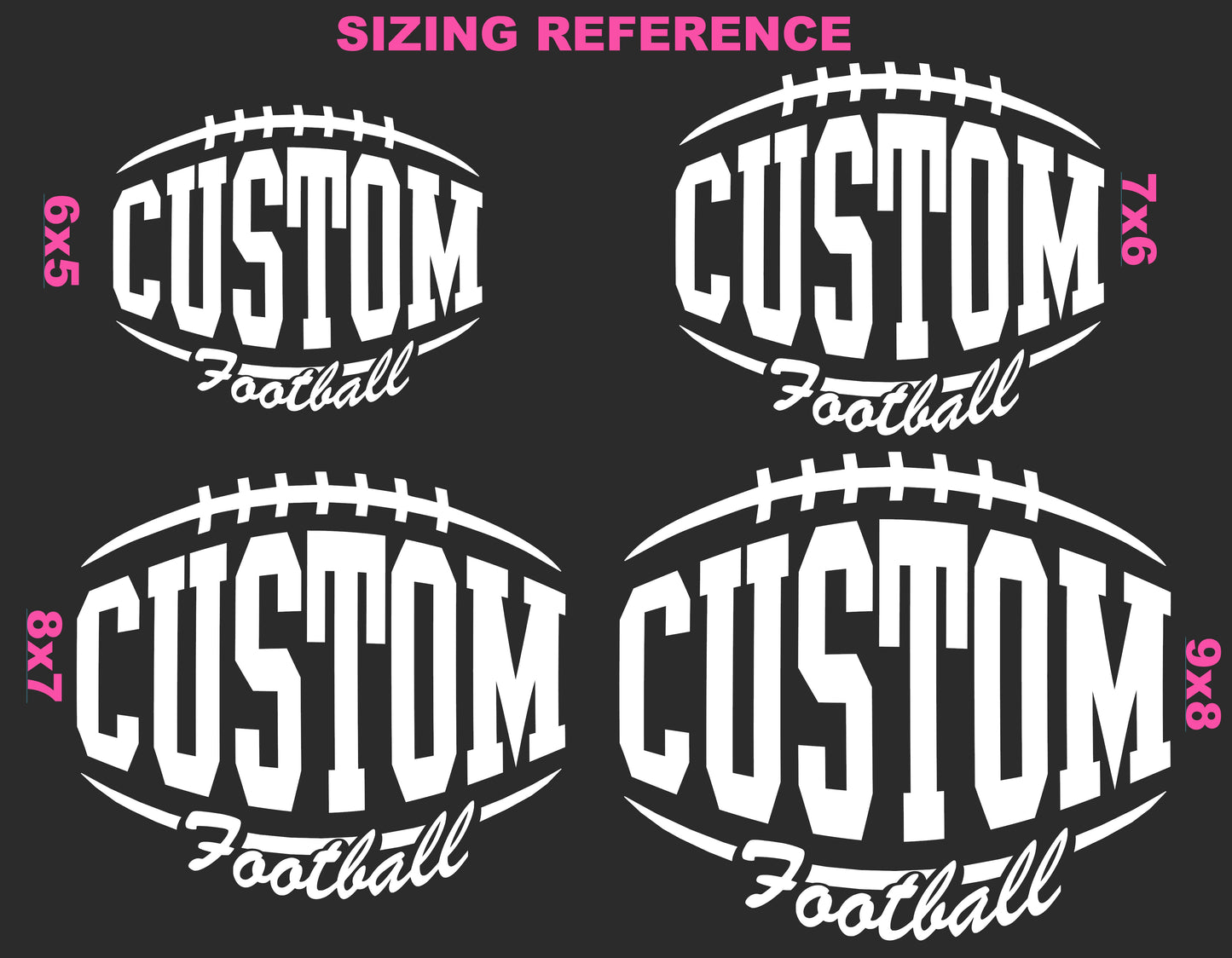 Vinyl Decal (Custom Football)