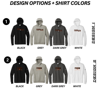 Adult & Ladies - Nike Club Pullover Fleece Hoodie - (Fusion Elite)