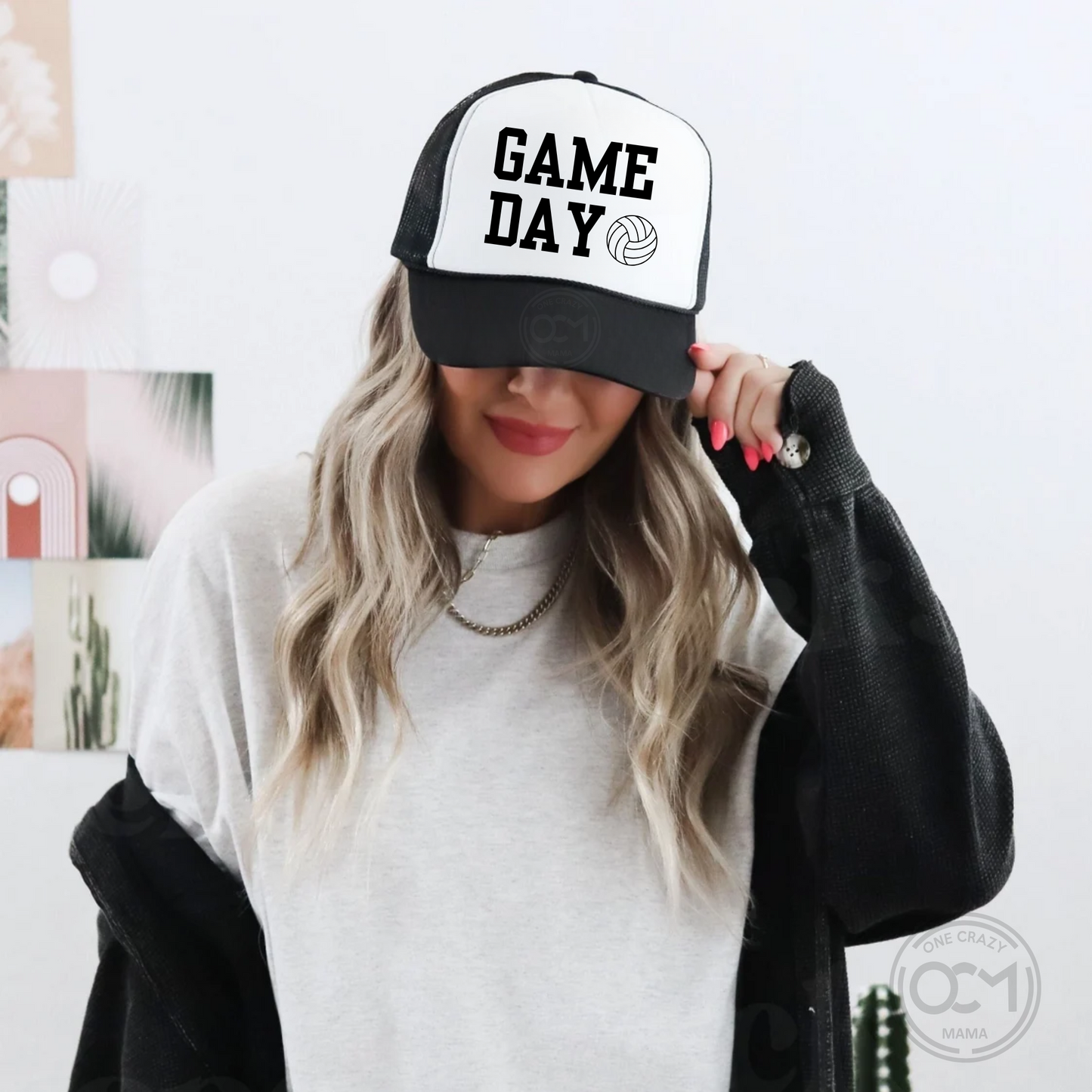 Foam Trucker Hat - Game Day Volleyball