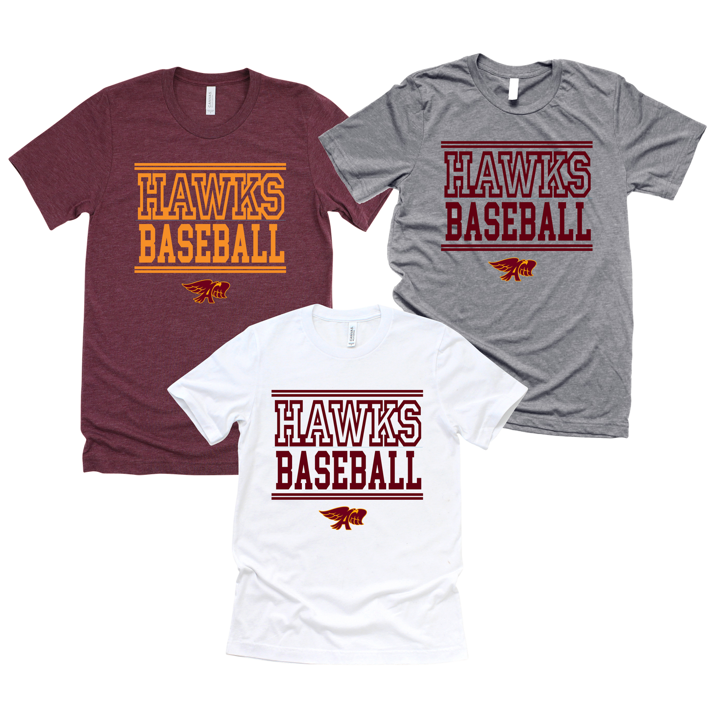 Adult - Multiple Styles (Ankeny Hawks Baseball Collection)