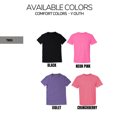 Youth - Fluffy Ghost Patch Tee (Comfort Colors)