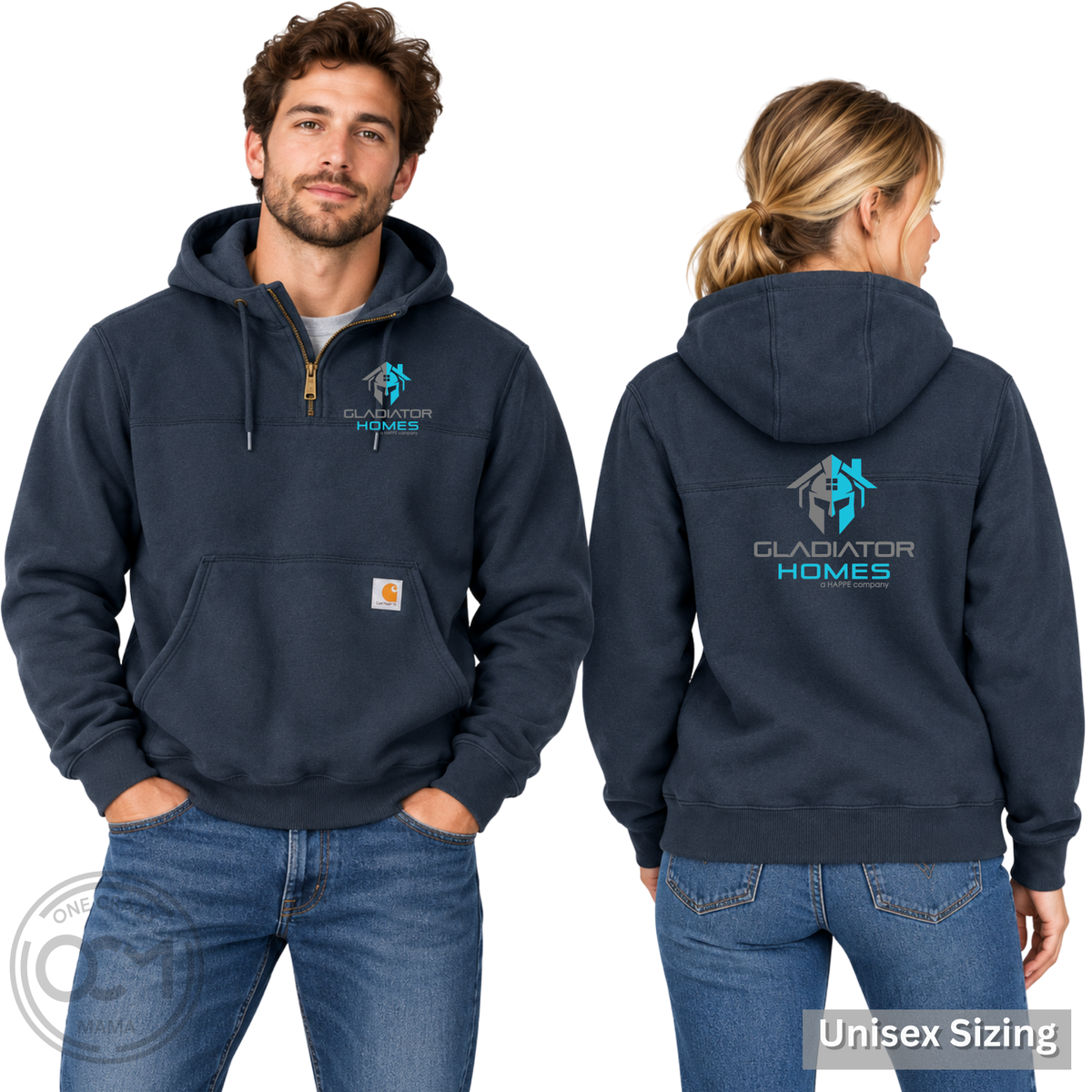 Carhartt - Rain Defender Zip Mock Sweatshirt| Happe Homes Company Store