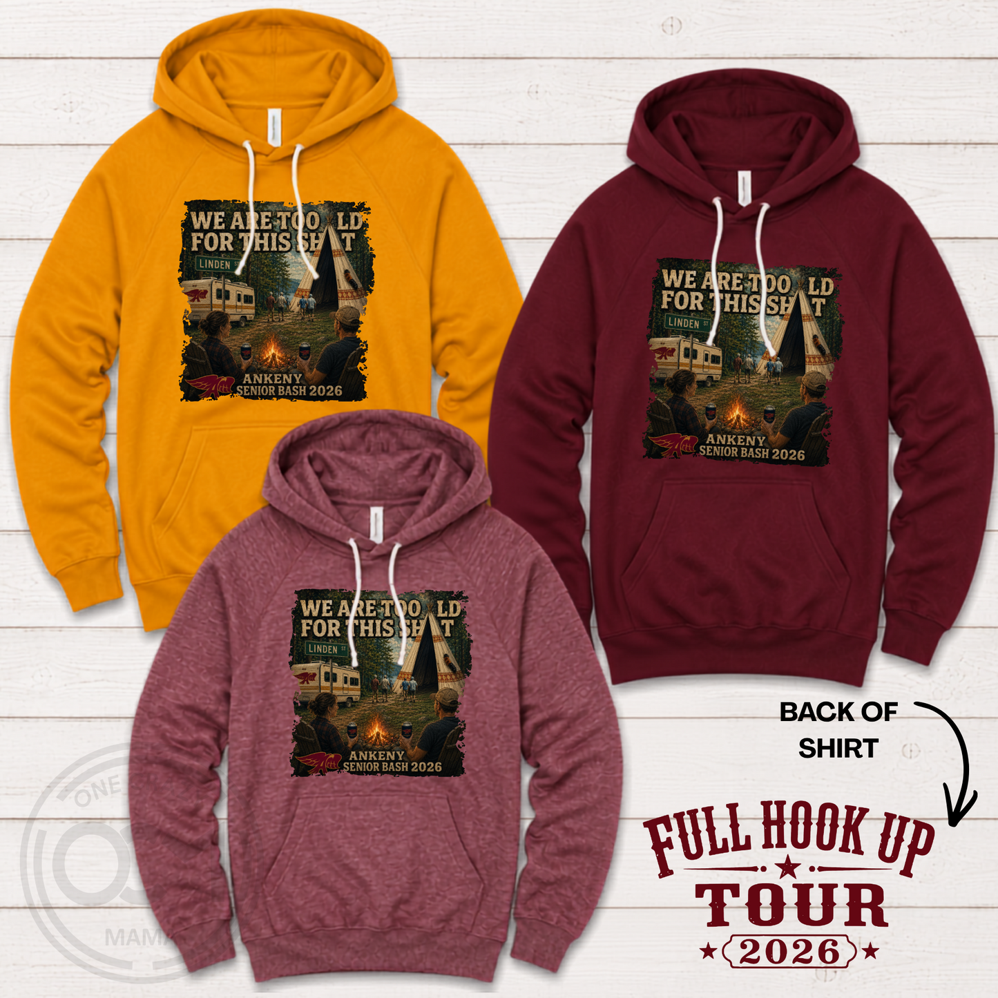 Bella + Canvas - Unisex Hoodie (Ankeny Hawk Senior Bash)
