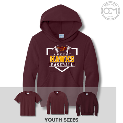 Youth - Multiple Styles (Ankeny Hawks Baseball Collection)