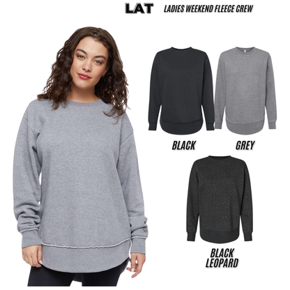 Ladies  - Fleece Crewneck Sweatshirt (Ankeny Generals Baseball)