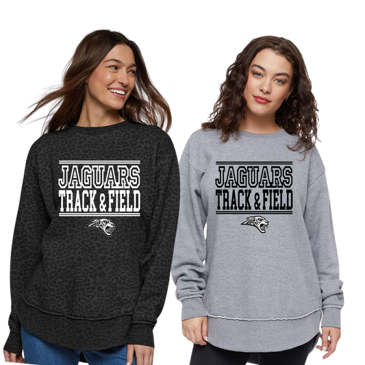 Ladies - Fleece Crewneck Sweatshirt (Centennial Jaguars Track & Field)