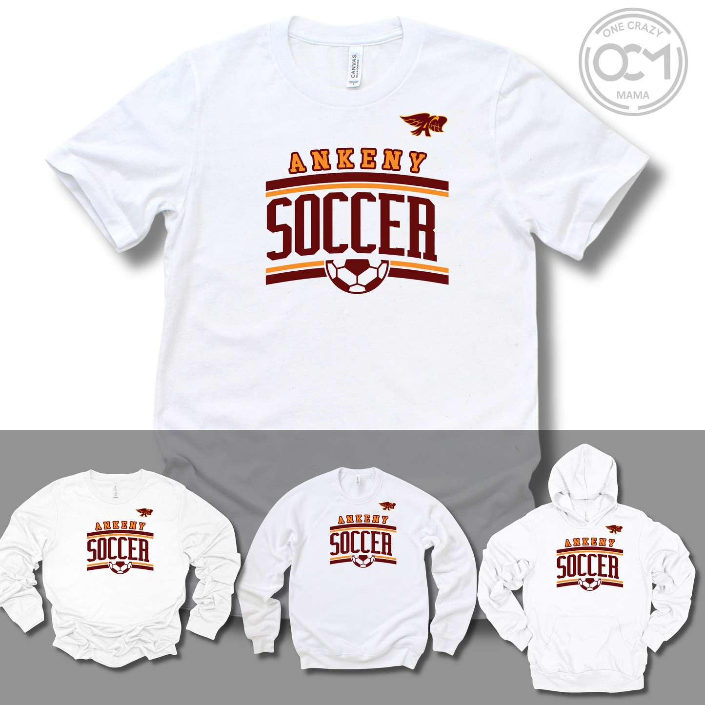 Adult - Multiple Apparel Options  (Ankeny Hawks Soccer)