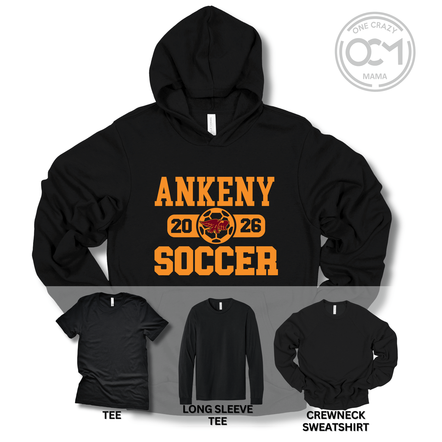 Adult - Multiple Apparel Options  (Ankeny Hawks Soccer)